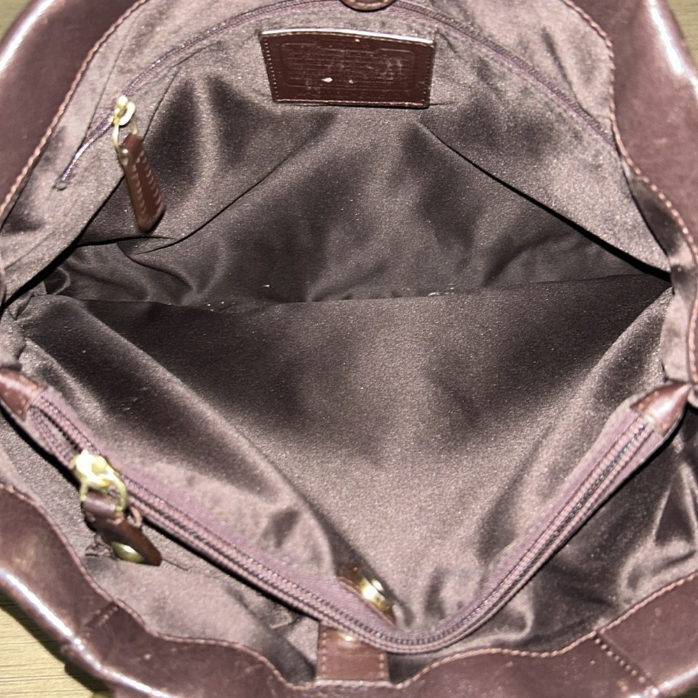 Coach F15513 Brown Leather Ashley Shoulder Bag Handbag Tote Purse - Picture 12 of 13